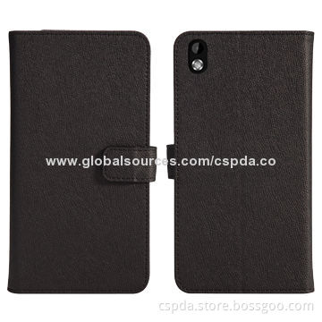 PU Leather Wallet Book Folio Cases for HTC Desire 816 with Name Card Slot